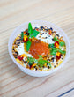 Featured chef flavor - Charred Scallion Schmear & Trout Roe